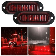 카라반트레일러 트레일러 트럭 캐러밴 RV LED 라이트 램프 사이드 마커 12V24V 경고등 2 개입 166957