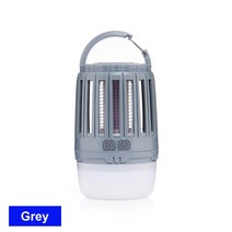 캠핑 모기 트랩 램프 USB 충전 정원 랜턴 전기 곤충 킬러 장비 야외 관광 하이킹 텐트, [01] grey