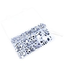 공예/만들기용 접착 눈알 종합 세트 3mm~25mm 공작활동 인형눈알