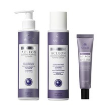 아나시스 아클레온 트러블 3종 (클렌징젤 200ml + 스킨로션 + 트러블 스팟 30ml) 약산성폼클렌징 모공토너 여드름화장품, 3종세트