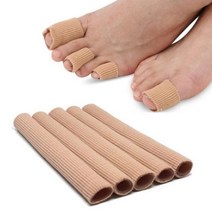 BUyuS실리콘 손가락 티눈 발가락 보호대 젤튜브 굳은살굿딜 브이숍, 3. 스킨 베이지M