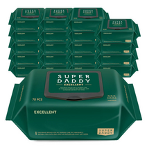 슈퍼대디 엑셀런트 82 물티슈 캡형, 20팩, 70매