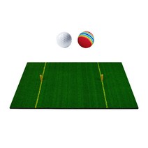 뒤뜰 골프 타격 매트 주거 연습 골프 잔디 매트 1CM 거품 패드, 고무 + 나일론, F 60x90cm