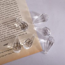 아크릴 물방울형 투명비즈(3.5cm_10개)