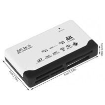신용 카드 리더기 휴대용 모바일 포스 단말기 메모리 카드 리더 사무실 호텔 외부 USB 2.0 어댑터 컴퓨터, CHINA_White