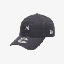 뉴에라 뉴에라 940 언스트럭쳐 MLB 워시드 미니 로고 뉴욕 양키스 볼캡 다크 그레이_K 12836198