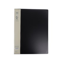 플러스샵 3공 사다리 PP 클리어화일 A4 2색상 60매 80매 100매, 60매 검정 10개