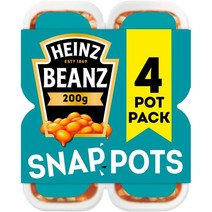 HEINZ Baked Beanz Snap Pots 하인즈 베이크 빈즈 스냅 팟 200g 4팩