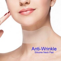 목주름 넥패치 재사용 가능한 주름 방지 목 패드 실리콘 치료 노화 투명 마이크