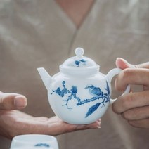 [바보사랑] [2312621] 경덕진 청화 산사 차호, 상세 설명 참조