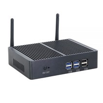 초소형 컴퓨터 PC 미니 팬리스 HTPC 인텔 코어 i3 7100U i55200U 셀러론 Widows 10 pro 데스크탑 DDR3L WiFi VGA 그래픽 miipc, 8G RAM 128G SSD WIFI, Core i3-4005U