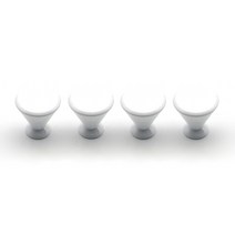 가구손잡이 장농 붙박이장 싱크대 방문 손잡이 멜로디 백색, 4개