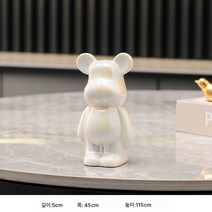 가벼운 럭셔리 액세서리 인플루언서 거실 TV 캐비닛 크리에이티브 입체 피규어 폭력 곰 액세서리 현관 술장 장식품, 화이트베어세일가격후기 인상