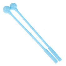 드럼스틱 드럼채 난타채 타악기 드럼 스틱 말렛 성인을위한 망치 플라스틱 액세서리, Blue, Blue