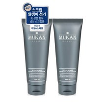 무칸 옴므 차콜 스크럽 폼, 150ml, 2개