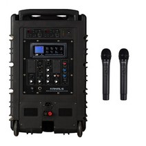 카날스 BK-882N 이동형충전스피커(무선핸드 2개포함) BK882N 300W 블루투스 USB 포터블스피커