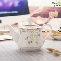 도자기주전자 보이 티포트 차 찻집 티팟 선물, 12호-바이올렛포트1600ML