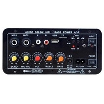 듀얼 마이크 가라오케 앰프 다기능 12v 24v 전력 증폭기 내구성 휴대용 자동차 액세서리, [02] US