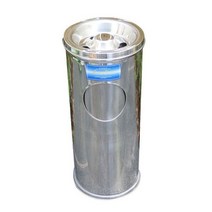 40리터 야외 휴지통 공원 업소용 빌딩 스텐 재떨이 쓰레기통 털이, 40L, 1개