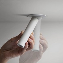 실린더 3인치 COB 5W 원통 매입 매입등 각도조절 다운라이트, 블랙
