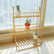 화분 정리 거치 진열 선반 DIY 원목 나무 화분다이 다육이 선반 P Rack 01