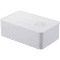 야마자키 실업 Yamazaki 밸브 밀폐 런치 박스 화이트 약 14.7X9.2X5cm 타워 원 푸시 밀폐 식기 세척기 전자 레인지 대응 4823