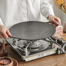 국내제작 캠핑 다용도 그리들팬 그릴팬 1인 불판 30cm, 미스터트롯쿡그릴팬