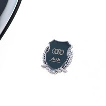 람앤클 아우디 Q3 Q5 Q7 Q8 R8 포인트 엠블럼 필러 필라 휀다 뱃지 드레스업 포인트 몰딩, 블랙
