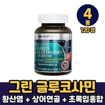 그린 글루코사민 황산염 비타민 초록입홍합 상어연골 분말 함유 캡슐 정타입 먹는방법, 4개, 120정