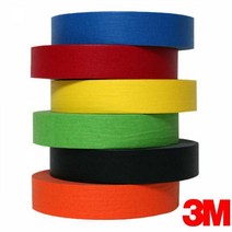 3M 페인트 보수작업 종이 마스킹 테이프 차량도장 수용성 칠커버 칠보호, 3M 노란색