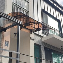 1500X8800 옥상비가림 라운딩차양 브라켓 렉산시공업체 주차장 계단캐노피 자재, 그린, 레드, 실버