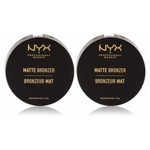 NYX PROFESSIONAL MAKEUP 꿀광 페이스커버 파우더 쿠션 무광택 매트브론저 라이트 파운데이션 9.5g 2개