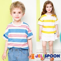 젤리스푼 Top유니크스트라이프루즈핏티셔츠