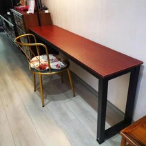 폭좁은 창가테이블 좁고긴 테이블 베란다 슬림 사이드 책상 틈새, B.티크