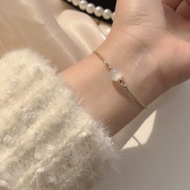 로운몰 캣츠아이스톤 원석 우정팔찌 여성팔찌