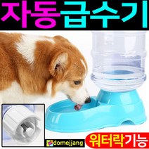 도매짱 (domejjang) 강아지 자동 급수기 고양이 정수기 물통 물그릇 애견, A.그레이, 1개