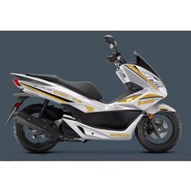 혼다 PCX125 튜닝스티커 스크래치방지 필름 커스텀 DIY 데칼 카울 드레스업, 야광골드+블랙