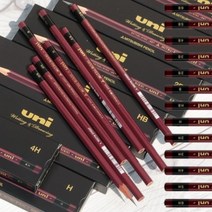 유니연필 12개입 UNI연필, 4H