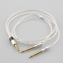 OCC 실버 도금 HiFi 케이블 4.4MM 균형 남성 MEZE99 클래식 99neo NOIR 헤드폰 소니 WM1A NW-WM1Z PHA-2, [01] 35mm Stereo, [01] 05m