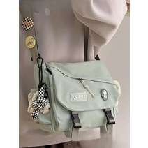 COLABI 일본 하라주쿠풍 레트로 크로스 메신저 숄더 백