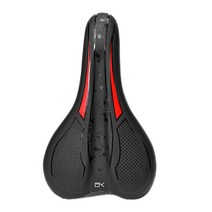 자전거 시트 쿠션 미끄럼 방지 반사 스트립 안장 산 피트니스 자전거 야외 두꺼운 넓은 편안한 패드, 빨간색