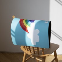 84x84 빨아쓰는 규조토 욕실 주방 발매트, 스카이레인보우