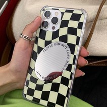 웨이브 체크 보드 거울 아이폰 케이스