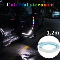 차량용 무드등 자동차 도어 장식 웰컴 라이트 스트립 스트로브 깜박이 조명 안전 12V 12, 색상ful+2pcs