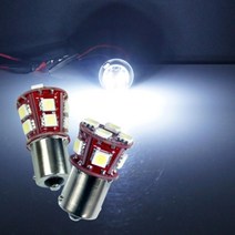 자동차 순정 램프 DIY 교체용 국산 LED 전구 캠핑카 버스 화물차 트럭 트레일러 픽업, 레드LED 24V용 9발 싱글, 상세페이지참조