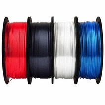 샤인 브론즈 1.75mm PLA 3D 프린터 필라멘트 메탈릭 브론즈 샤이니 3D 프린팅 소재 1KG 스풀 TTYT3D, Silk Shiny White Black Red Blu