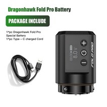 Dragonhawk Mcore-c2 무선 와이어 배터리 RCA 머신 펜 로터리 서플라이 7 스트로크 길이 가변 폴드 프로 파워, 3.Battery for Fold Pro