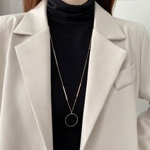 티타늄 강철 롱 목걸이