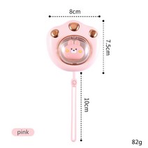 휴대용 미니손난로 충전식 보조배터리 핫팩 난로 여행용 핸드워머, pink