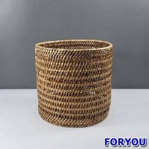 ForU696 미얀마 라탄 메쉬 바게트 바스켓 인테리어소품 미얀마라탄 인테리어 소품